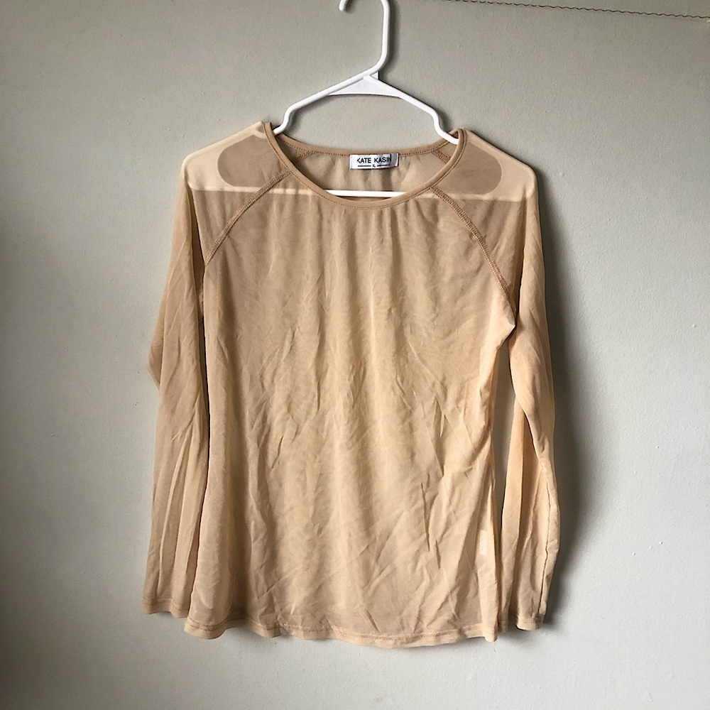 NWOT Kate Kasin mesh t-shirt XL